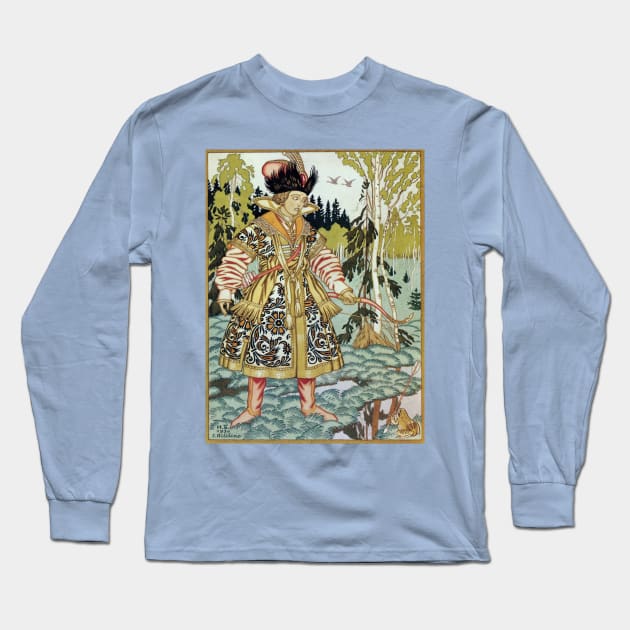 Prince Ivan and The Frog Princess - Ivan BIlibin Long Sleeve T-Shirt by forgottenbeauty